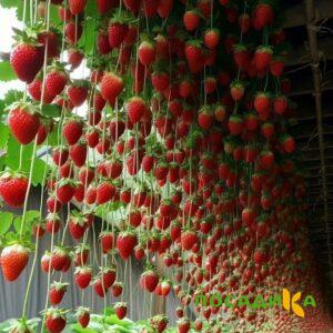 Клубника ампельная Анастасия купить по цене от 370р. в интернет-магазине «Посадика» с доставкой почтой в в Шарыповое и по всей России – [изображение №1].